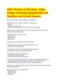 NUR 170 Exam 2&colon; Med Surg - Galen &NewLine;College of Nursing Updated 2026 and  &NewLine;Questions and Correct Answers 