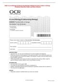 OCR A Level Biology B &lpar;Advancing Biology&rpar; H422&sol;03 Practical skills in biology  &NewLine;Combined Question Paper and Mark Scheme