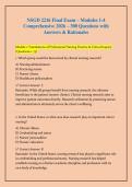 NSGD 2216 Final Exam 2026&colon; Modules 1&ndash;4 Comprehensive &ndash; 300 Questions with Answers & Rationale