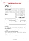 OCR A Level Business H431&sol;03 The global business environment  &NewLine;Combined Question Paper and Mark Scheme