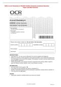 OCR A Level Chemistry A H432&sol;03 Unified chemistry Combined Question &NewLine;Paper and Mark Scheme