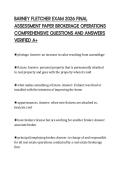 BARNEY FLETCHER EXAM 2026 FINAL&NewLine;ASSESSMENT PAPER BROKERAGE OPERATIONS&NewLine;COMPREHENSIVE QUESTIONS AND ANSWERS&NewLine;VERIFIED A&plus;&NewLine;