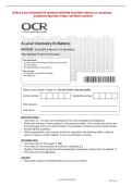 OCR A Level Chemistry B &lpar;Salters&rpar; H433&sol;02 Scientific literacy in chemistry  &NewLine;Combined Question Paper and Mark Scheme 