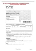 OCR A Level Chemistry B &lpar;Salters&rpar; H433&sol;03 Practical skills in chemistry  &NewLine;Combined Question Paper and Mark Scheme 