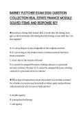 BARNEY FLETCHER EXAM 2026 QUESTION&NewLine;COLLECTION REAL ESTATE FINANCE MODULE&NewLine;SOLVED ITEMS AND RESPONSE KEY