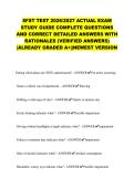 SFST TEST 2026&sol;2027 ACTUAL EXAM STUDY GUIDE COMPLETE QUESTIONS AND CORRECT DETAILED ANSWERS WITH RATIONALES &lpar;VERIFIED ANSWERS&rpar; &vert;ALREADY GRADED A&plus;&vert;&vert;NEWEST VERSION&NewLine;&NewLine;&NewLine;