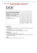 OCR A Level Classical Civilisation H408&sol;32 Love and Relationships  &NewLine;Combined Question Paper and Mark Scheme
