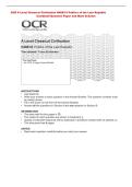 OCR A Level Classical Civilisation H408&sol;33 Politics of the Late Republic  &NewLine;Combined Question Paper and Mark Scheme 