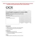 OCR A Level English Language and Literature &lpar;EMC&rpar; H474&sol;01 Exploring non-fiction &NewLine;and spoken texts Combined Question Paper and Mark Scheme