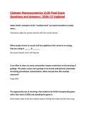 Clemson Macroeconomics 2120 Final Exam&NewLine;Questions and Answers&vert; 2026&sol;27 Updated