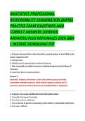 MULTISTATE PROFESSIONAL &NewLine;RESPONSIBILITY EXAMINATION &lpar;MPRE&rpar; &NewLine;PRACTICE EXAM QUESTIONS AND &NewLine;CORRECT ANSWERS &lpar;VERIFIED &NewLine;ANSWERS&rpar; PLUS RATIONALES 2026 Q&A &NewLine;&vert; INSTANT DOWNLOAD PDF