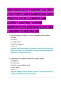 MULTISTATE ESSAY EXAMINATION &lpar;MEE&rpar; &NewLine;&sol; MULTISTATE BAR EXAMINATION &lpar;MBE&rpar; &NewLine;PRACTICE EXAM QUESTIONS AND &NewLine;CORRECT ANSWERS &lpar;VERIFIED &NewLine;ANSWERS&rpar; PLUS RATIONALES 2026 Q&A &NewLine;&vert; INSTANT DOWNLOAD PDF 