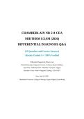 NR 511 Differential Diagnosis & Primary Care &vert; Chamberlain University &vert; 2026 Midterm Exam with 25 Questions and Verified Answers