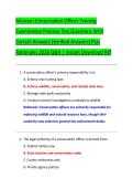 Missouri Conservation Officer Training &NewLine;Examination Practice Test Questions With &NewLine;Correct Answers &lpar;Verified Answers&rpar; Plus &NewLine;Rationales 2026 Q&A &vert; Instant Download Pdf 