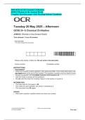 OCR GCSE 9&ndash;1 Classical Civilisation J199-12 Women In The Ancient World May 2025 Afternoon Question Test Bank 2025&sol; 2026