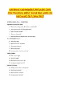 AIRFRAME AND POWERPLANT &lpar;A&P&rpar; ORAL AND PRACTICAL STUDY GUIDE 2025-2026 FAA MECHANIC O&P EXAM PREP
