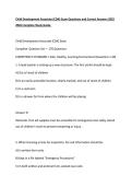 Child Development Associate &lpar;CDA&rpar; Exam Questions and Correct Answers 2025 2026 Complete Study