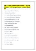 SNCO Exam Questions and Answers &vert; Verified&NewLine;Solutions with Comprehensive Review &vert; Grade&NewLine;A&plus;