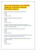 CPIA Exam Questions and Answers &vert;&NewLine;Complete Guide with Verified&NewLine;Solutions &vert; Grade A&plus;