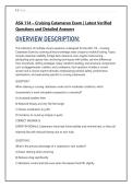 ASA 114 &ndash; Cruising Catamaran Exam &vert; Latest Verified &NewLine;Questions and Detailed Answers 
