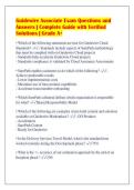 Guidewire Associate Exam Questions and&NewLine;Answers &vert; Complete Guide with Verified&NewLine;Solutions &vert; Grade A&plus;
