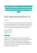 MATH 225N WEEK 7 LAB ASSIGNMENT SUMMER 2026&sol;2027 &vert; Complete Solution Guide &vert; Statistical Reasoning for Health Sciences &vert; Chamberlain University &vert; Pass Guaranteed - A&plus; Graded&NewLine;&NewLine;