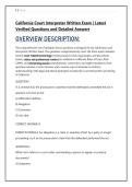 California Court Interpreter Written Exam &vert; Latest &NewLine;Verified Questions and Detailed Answers