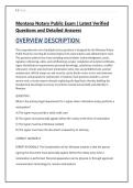 Montana Notary Public Exam &vert; Latest Verified Questions and Detailed Answers 