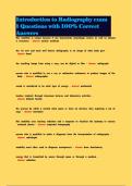 Introduction to Radiography exam 1 Questions with 100&percnt; Correct Answers