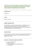 CONTRACT LAW ULTIMATE EXAM SUCCESS BUNDLE 2026&colon; Papers 1&ndash;3 &plus; Complete Revision Pack with Verified Answers & Detailed Rationales