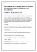 ASHI &lpar;American Society of Home Inspectors&rpar; Standards &NewLine;and Ethics Exam &vert; Latest Verified Questions and &NewLine;Detailed Answers 