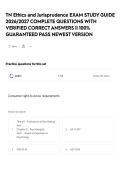 TN Ethics and Jurisprudence EXAM STUDY GUIDE 2026&sol;2027 COMPLETE QUESTIONS WITH VERIFIED CORRECT ANSWERS &vert;&vert; 100&percnt; GUARANTEED PASS NEWEST VERSION