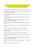 PHM 105 Final Exam with all Correct & 100&percnt; Verified Answers &vert;Latest Version &vert;Already Graded A&plus;