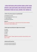 UTAH PESTICIDE APPLICATOR EXAM LATEST 2026 &NewLine;UPDATE 100 QUESTIONS AND DETAILED VERIFIED &NewLine;ANSWERS FROM ACTUAL EXAMS TEST GRADE A&plus; 