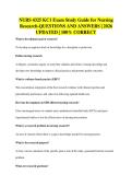 NURS 4325 KC1 Exam Study Guide for Nursing&NewLine;Research-QUESTIONS AND ANSWERS &vert; 2026&NewLine;UPDATED &vert; 100&percnt; CORRECT
