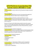 APM PFQ Review Exam Questions With &NewLine;Accurate Answers 20252026 A&plus; Grade 