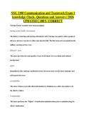 NSG 3180 Communication and Teamwork Exam 1&NewLine;knowledge Check- Questions and Answers &vert; 2026&NewLine;UPDATED &vert; 100&percnt; CORRECT