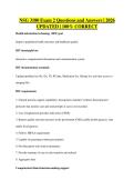 NSG 3180 Exam 2 Questions and Answers &vert; 2026&NewLine;UPDATED &vert; 100&percnt; CORRECT