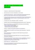 HS 201 Exam Questions with Solutions