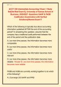 ACCT 330 Intermediate Accounting I Exam 1 Study &NewLine;Set&vert;&vert;Verified Exam&excl;&excl;&vert;&vert;&comma; University of Kansas School of &NewLine;Business&comma; 2026&sol;2027 -Questions GAAP & FASB &NewLine;Codification Examination with Verified &NewLine;Solutions&vert;&vert;Newest Exam&excl;&excl;&excl; 