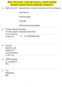 PHM 703 Exam 1 with all Correct & 100&percnt; Verified Answers &vert;Latest Version &vert;Already Graded A&plus;