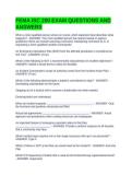 FEMA ISC 200 EXAM QUESTIONS AND ANSWERS