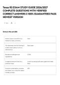 Texas RS EXAM STUDY GUIDE 2026&sol;2027 COMPLETE QUESTIONS WITH VERIFIED CORRECT ANSWERS &vert;&vert; 100&percnt; GUARANTEED PASS NEWEST VERSION