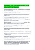 FEMA ISC 200 QUIZ QUESTIONS WITH COMPLETE ANSWERS