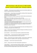 PHM 2110 Exam 2 with all Correct & 100&percnt; Verified Answers &vert;Actual Complete Exam &vert;Already Graded A&plus;