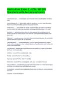 Horticulture Exam 2 -NCSU HS 201 Questions with Accurate Answers