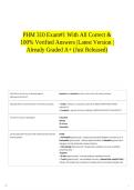 PHM 310 Exam&num;1 With All Correct & 100&percnt; Verified Answers &vert;Latest Version &vert;Already Graded A&plus; &lpar;Just Released&rpar;