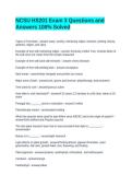NCSU HS201 Exam 3 Questions and Answers 100&percnt; Solved