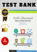 Test bank for Stahl's Illustrated Sleep and Wake Disorders by Stahl&comma; Debbi Ann &vert; All chapters &lpar;1-3&rpar; 