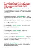 Florida Basic Recruit Training Program High Liability EXAM &lpar;2025&rpar; QUESTIONS AND &lpar;elaborated&rpar; WITH